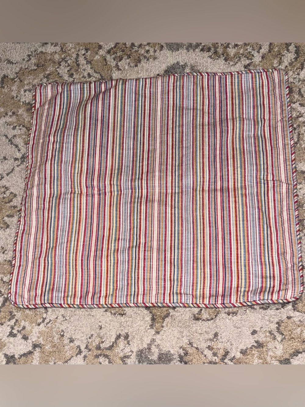Lauren Ralph Lauren Home Multicolor Striped Pillow Case Cover 100% Cotton. EUC.